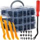 Set pensete auto, pensete pentru scoaterea nasturii, intr-o cutie practica de depozitare