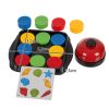 Joc logic puzzle pentru copii, cu 40 de cărți, 16 discuri și un clopoțel