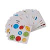 Joc logic puzzle pentru copii, cu 40 de cărți, 16 discuri și un clopoțel