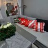 Vianočná dekoratívna obliečka na vankúš, sada 4 ks