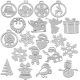 Set 20 de balouri de Craciun, decoratiuni de Craciun