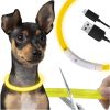 LED svetelný obojok pre psov, USB nabíjanie, nastaviteľná dĺžka