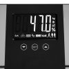 LCD analytická kúpeľňová váha, 225 kg, funkcia analýzy percenta telesného tuku